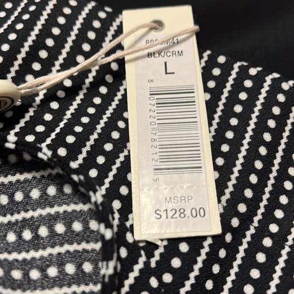 Sleeveless jumpsuit by Max Studio, black and white with pockets, large, new - Picture 14 of 14